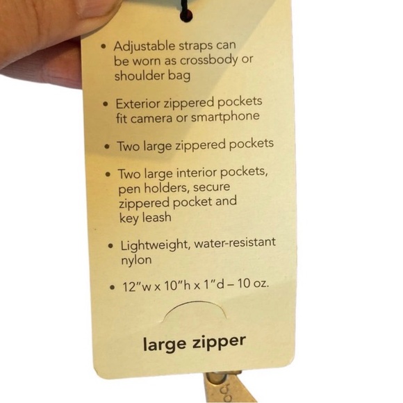 VGUC- Baggallini Special Edition ‘Large Zipper’ Nylon Crossbody - Picture 3 of 9